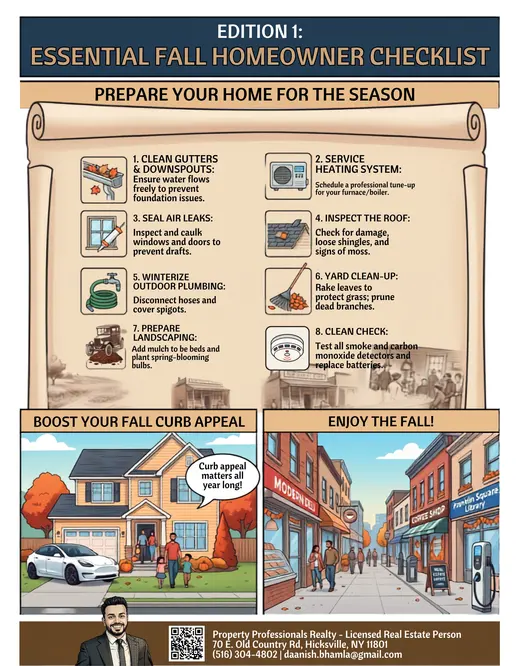 Preview of the original fall homeowner checklist mailer